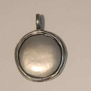 Premier Designs Antiqued Matte Silver Plated Enhancer/Pendant